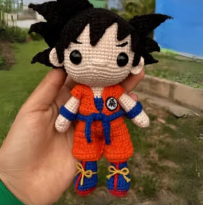 Goku Amigurumi Crochet Pattern by Sienna Handmade