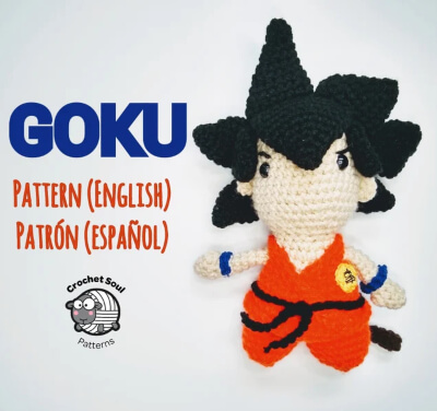 Goku Crochet Pattern by CrochetSoulPattern