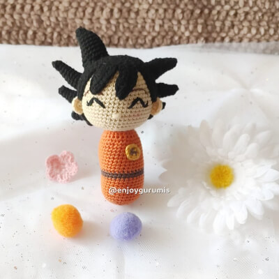 Son Goku Rattle Pattern by Enjoygurumis