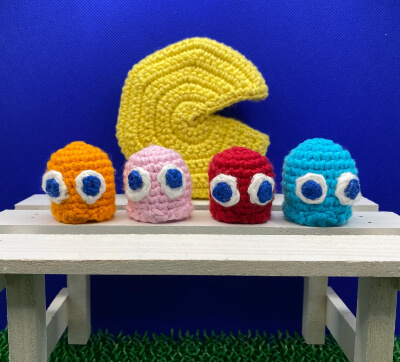 Crochet Pacman Nesting Toy Pattern by MayMayBeeCrafting