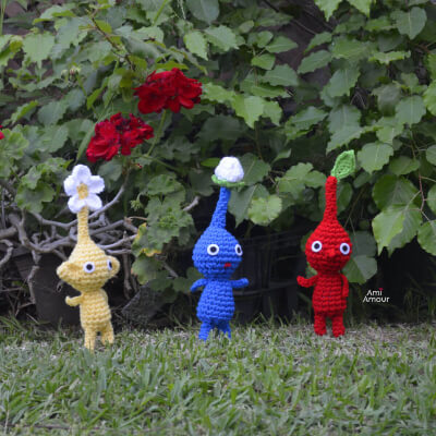 Crochet Pikmin Amigurumi Pattern by Ami Amour