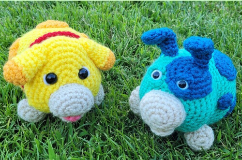 Oatchi & Moss Crochet Pikmin Pattern by CraftyCatto