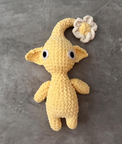 Yellow Pikmin Crochet Pattern by ElorasLoops