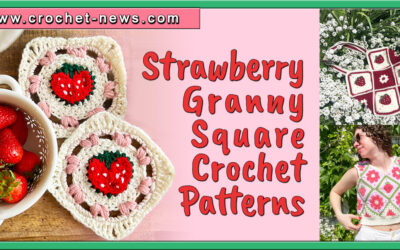 11 Strawberry Granny Square Crochet Patterns