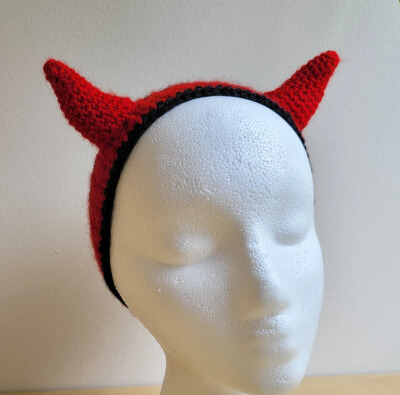 Crochet Devil Headband Pattern by OcculeeShop