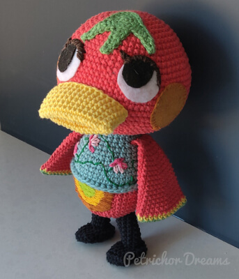 Ketchup the Duck Crochet Animal Crossing Pattern by Symone Ramos