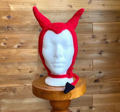 Maleficent Bonnet Crochet Devil Horn Pattern by Creatixinthematrixx