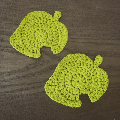 Nook Leaf Coaster Animal Crossing Free Crochet Pattern by Belinda Makes