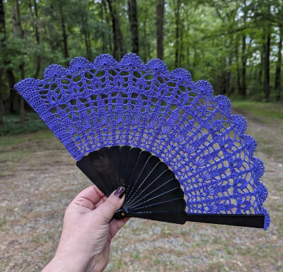 Ankh Crochet Hand Fan Pattern by ZomBambieCrochet