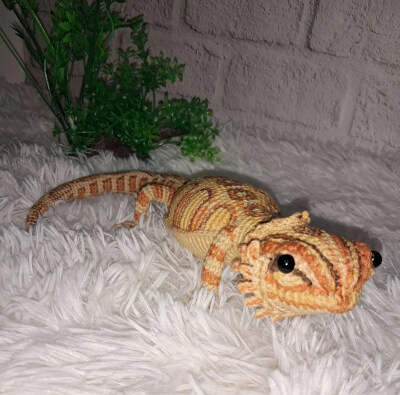 Bearded Dragon Amigurumi Crochet Pattern by TheLandOfToysUA