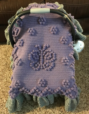 Crochet Car Seat Cover Pattern by Triciaspatterns