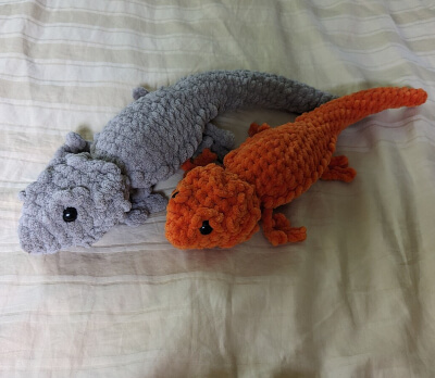 No-Sew Bearded Dragon Crochet Pattern by LilacHollowArts