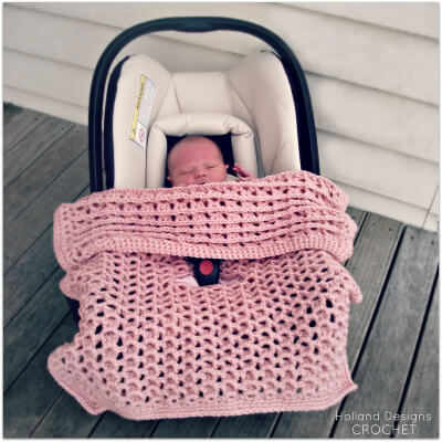 Reversible Car Seat Cover Crochet Pattern by Hollanddesigns