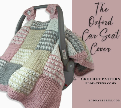 The Oxford Crochet Car Seat Cover Pattern by BDDPatterns