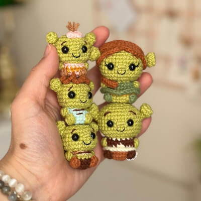 Crochet Pattern For Shrek Amigurumi by Lamagurumi