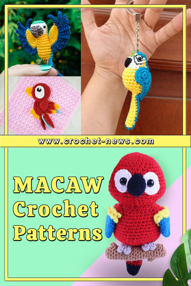 15 Crochet Macaw Patterns Crochet Macaw Patterns