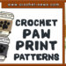 CROCHET PAW PRINT PATTERNS